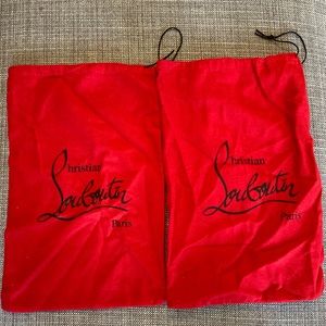 Christian Louboutin shoe duster bags